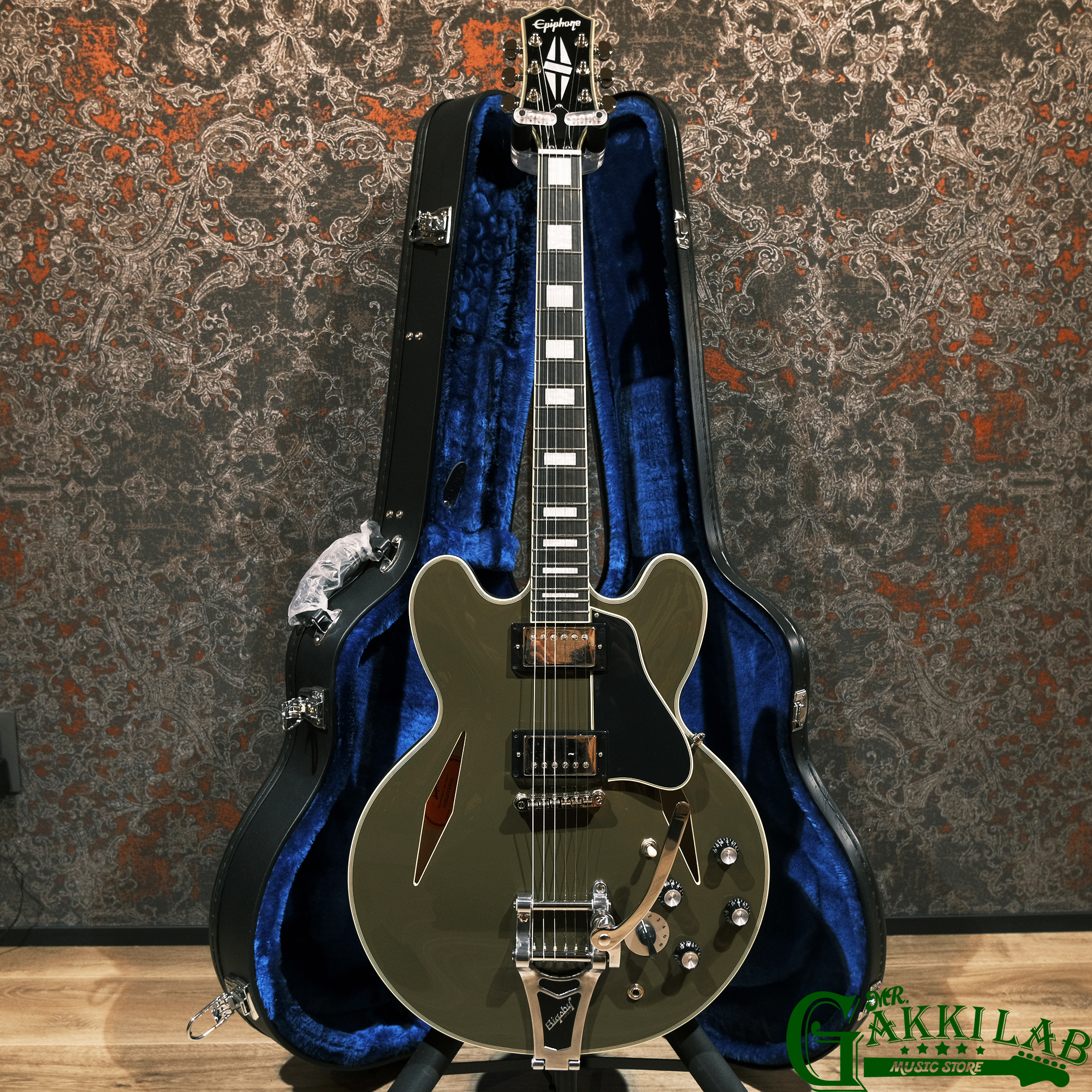 Epiphone Shinichi Ubukata ES-355 Custom Bigsby ver.02 (Olive