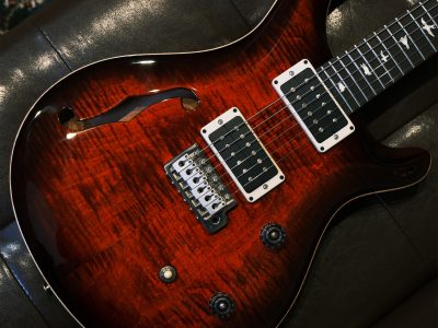 PRS CE 24 Semi-Hollow Fire Red Burst