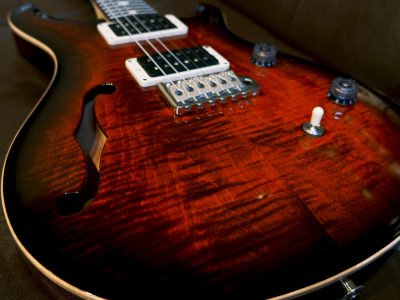PRS CE 24 Semi-Hollow Fire Red Burst