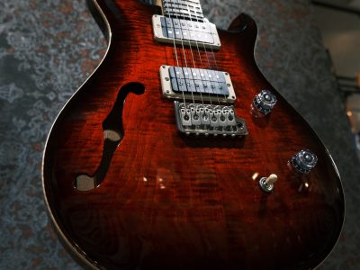 PRS CE 24 Semi-Hollow Fire Red Burst