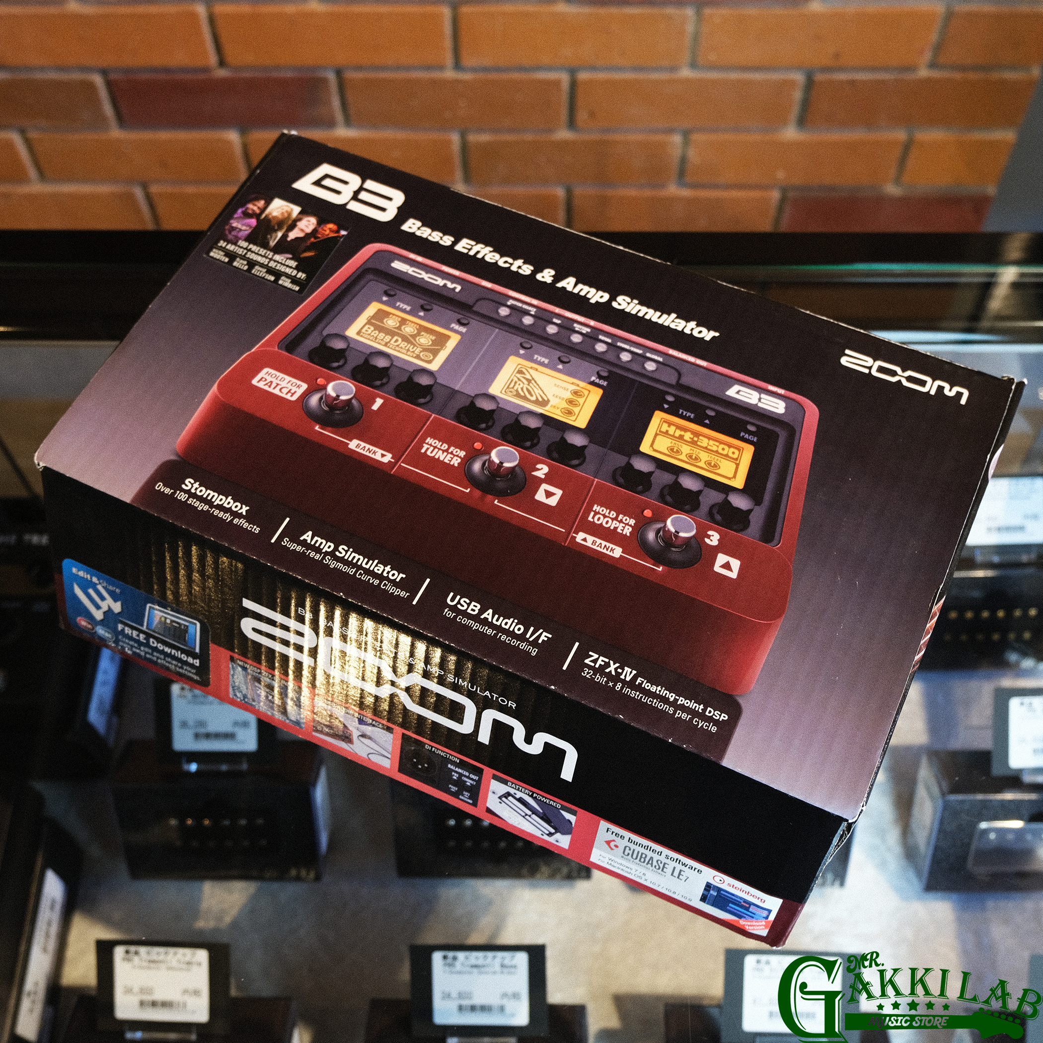 ZOOM B3 / Bass Effects u0026 Amp Simulator Pedal | 札幌の楽器屋さん｜MR.GAKKI  LAB｜中古買取・販売もお任せ