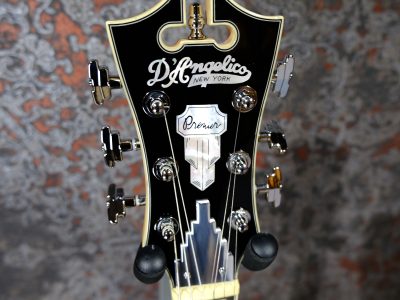 D'Angelico Premier Atlantic Sky Blue Top Mahogany Back