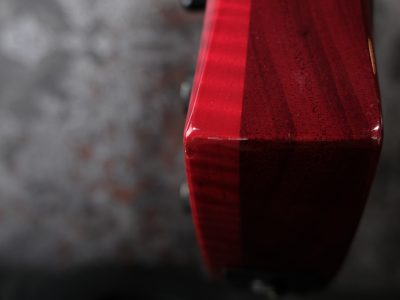 B.C.Rich USA Mockingbird SL Trans Red Slash Signature