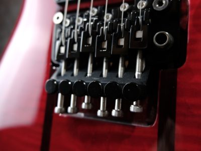 B.C.Rich USA Mockingbird SL Trans Red Slash Signature