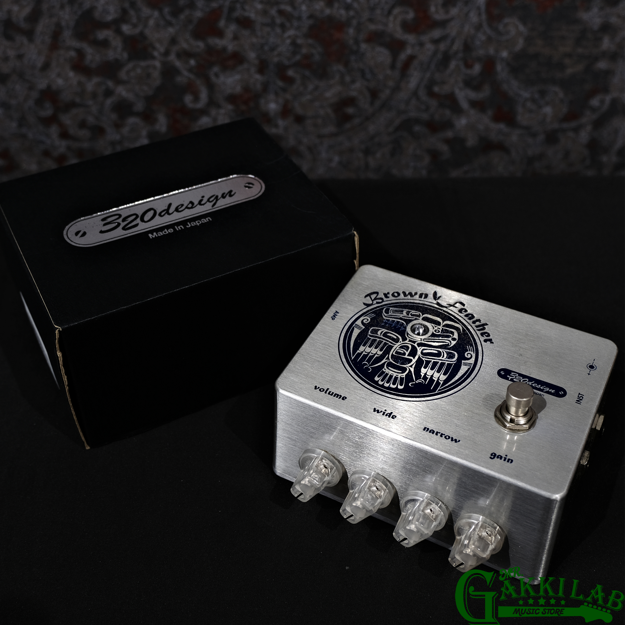 320design Brown Feather Overdrive Distortion Pedal Japan