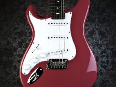 PRS 2025 SE Silver Sky Rosewood Lefty Derby Red