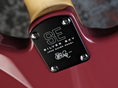 PRS 2025 SE Silver Sky Rosewood Lefty Derby Red