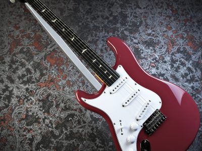 PRS 2025 SE Silver Sky Rosewood Lefty Derby Red