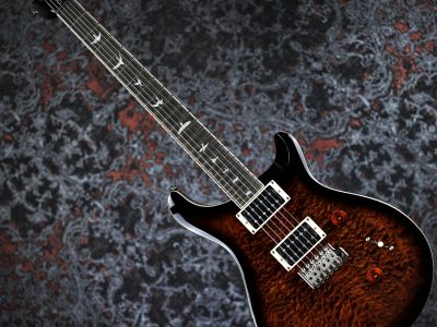 Paul Reed Smith(PRS) 2023 SE Custom 24 Quilt Package Black Gold Sunburst