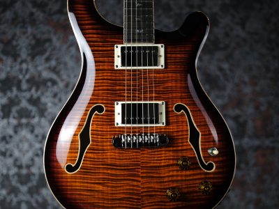 PRS 2025 SE Hollowbody II Piezo Orange Tiger Smokeburst