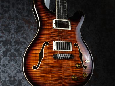 PRS 2025 SE Hollowbody II Piezo Orange Tiger Smokeburst