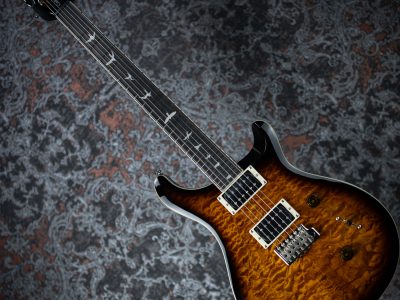 PRS 2025 SE Custom 24 Quilt Package Black Gold Sunburst
