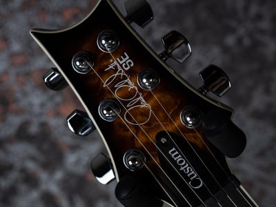 PRS 2025 SE Custom 24 Quilt Package Black Gold Sunburst