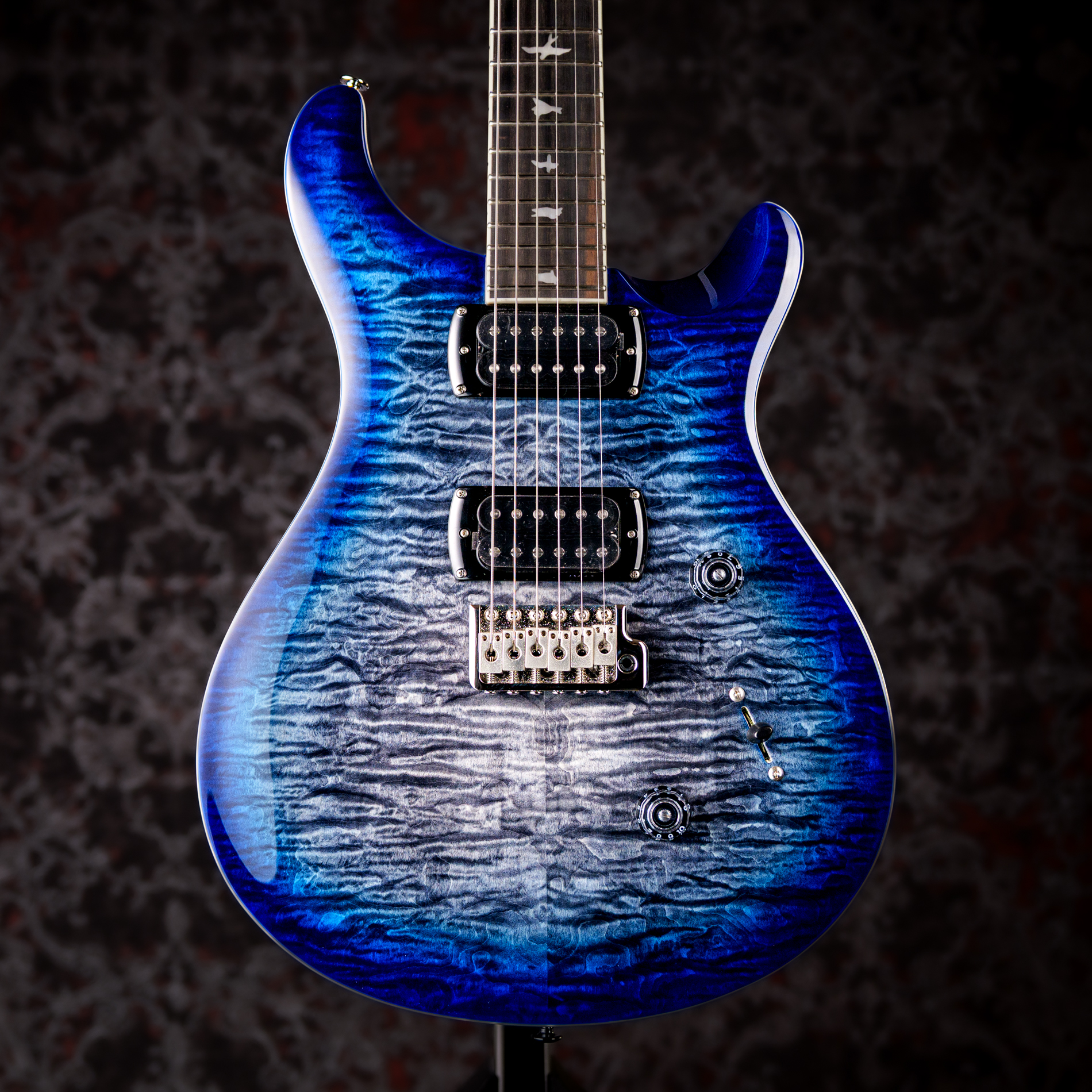 PRS SE Custom 24 Quilt Package Charcoal Blue Burst
