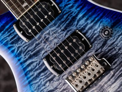 PRS SE Custom 24 Quilt Package Charcoal Blue Burst