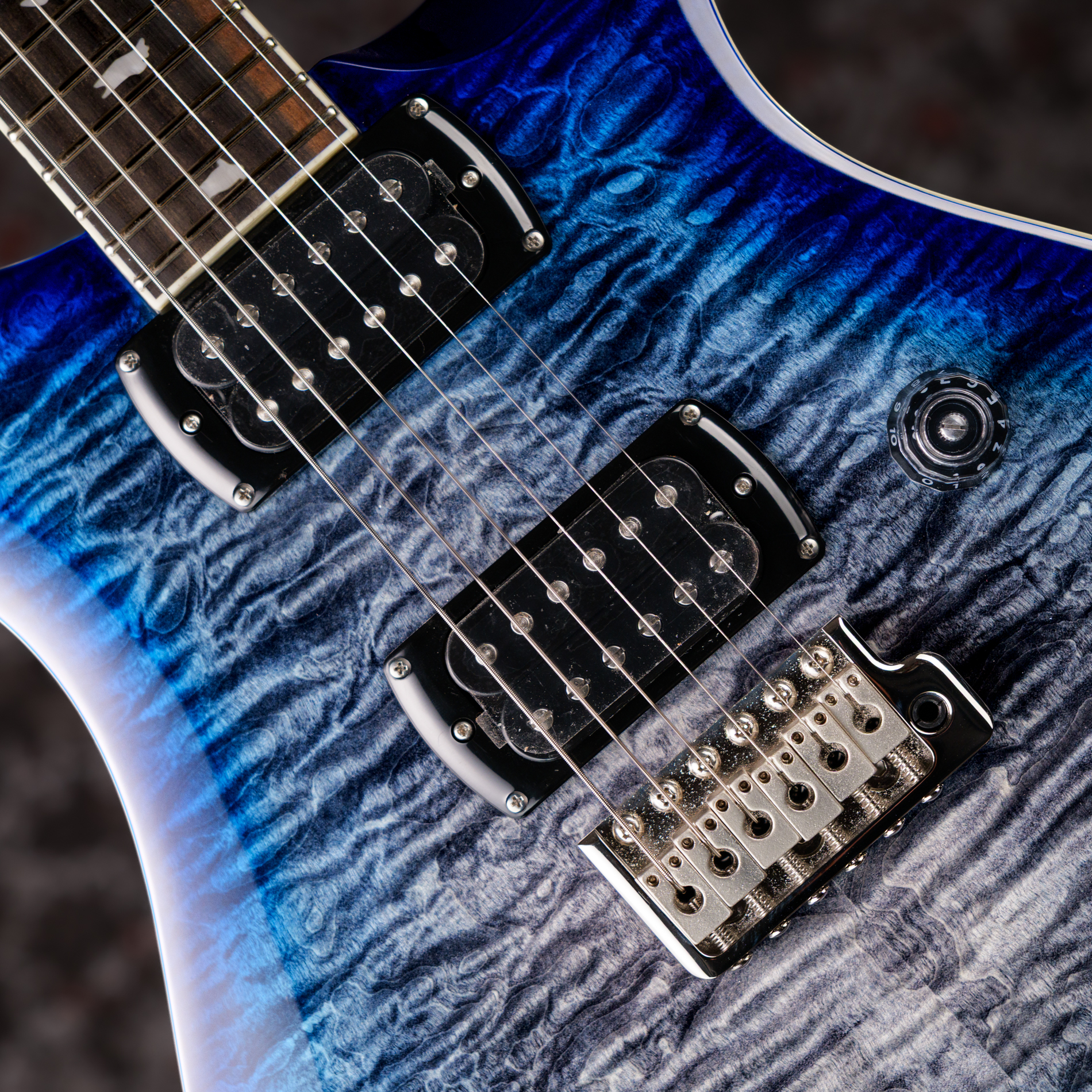PRS SE Custom 24 Quilt Package Charcoal Blue Burst
