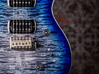 PRS SE Custom 24 Quilt Package Charcoal Blue Burst