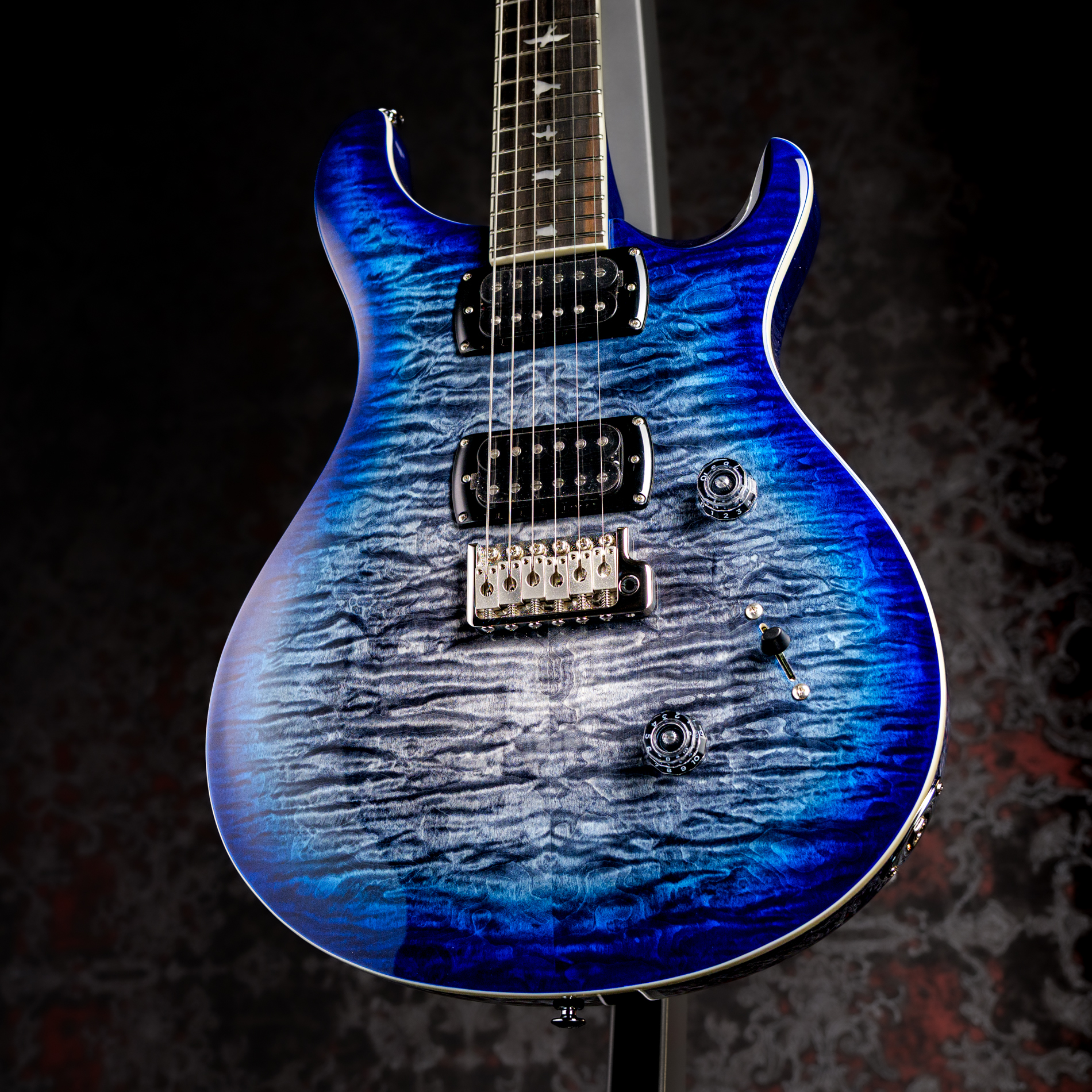 PRS SE Custom 24 Quilt Package Charcoal Blue Burst