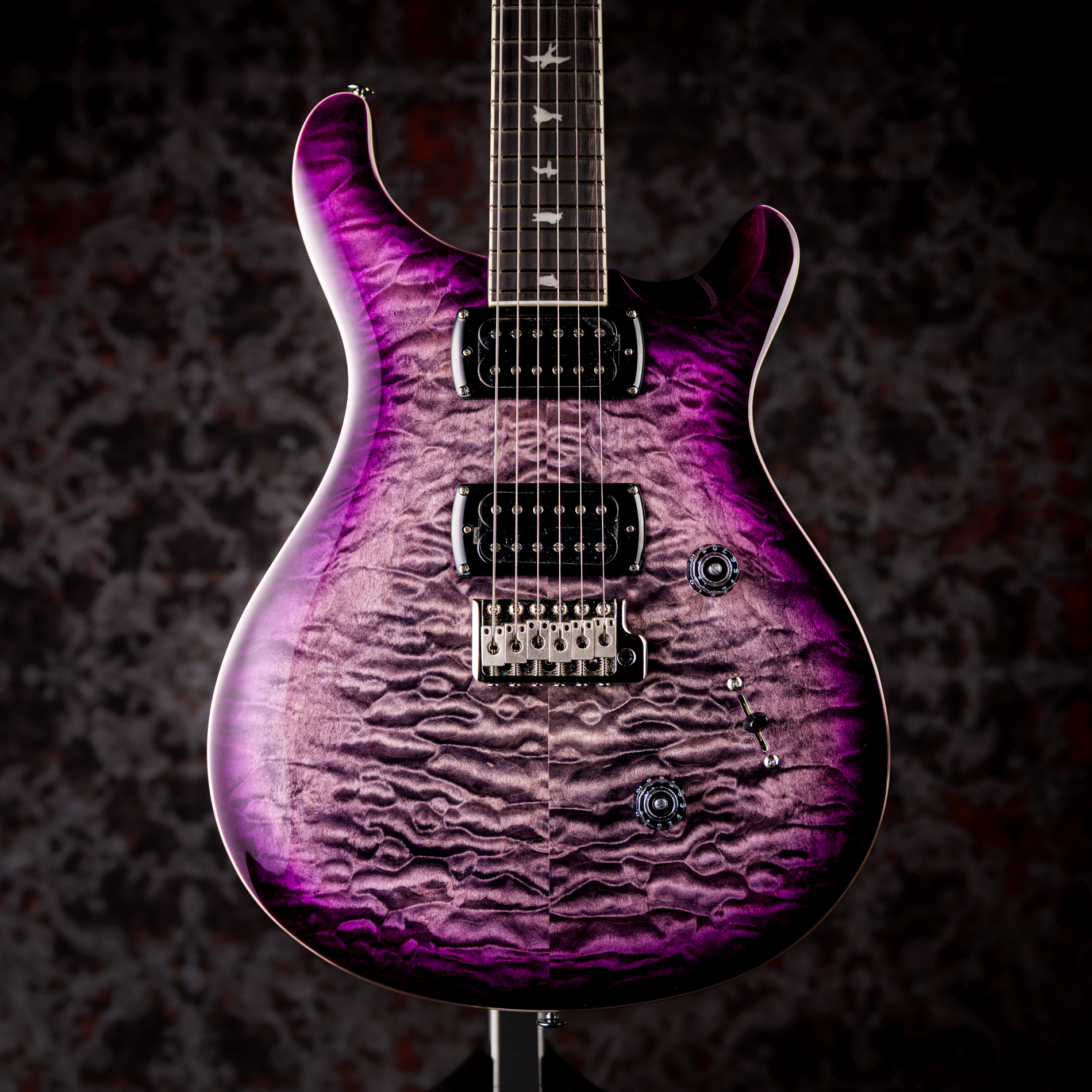 Paul Reed Smith(PRS) SE Custom 24 Quilt Package Charcoal Purple Burst