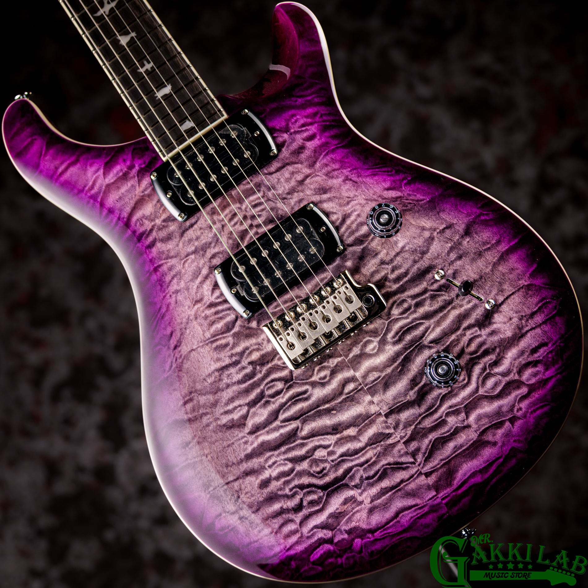 Paul Reed Smith(PRS) SE Custom 24 Quilt Package Charcoal Purple Burst