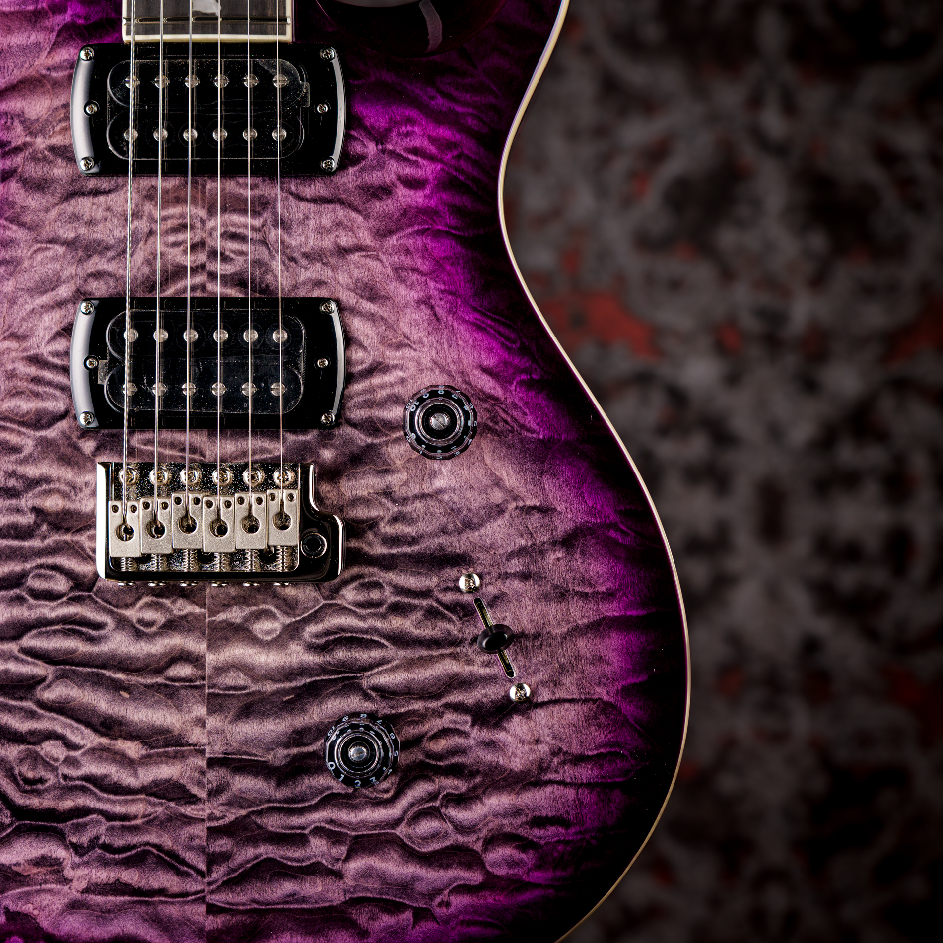 Paul Reed Smith(PRS) SE Custom 24 Quilt Package Charcoal Purple Burst