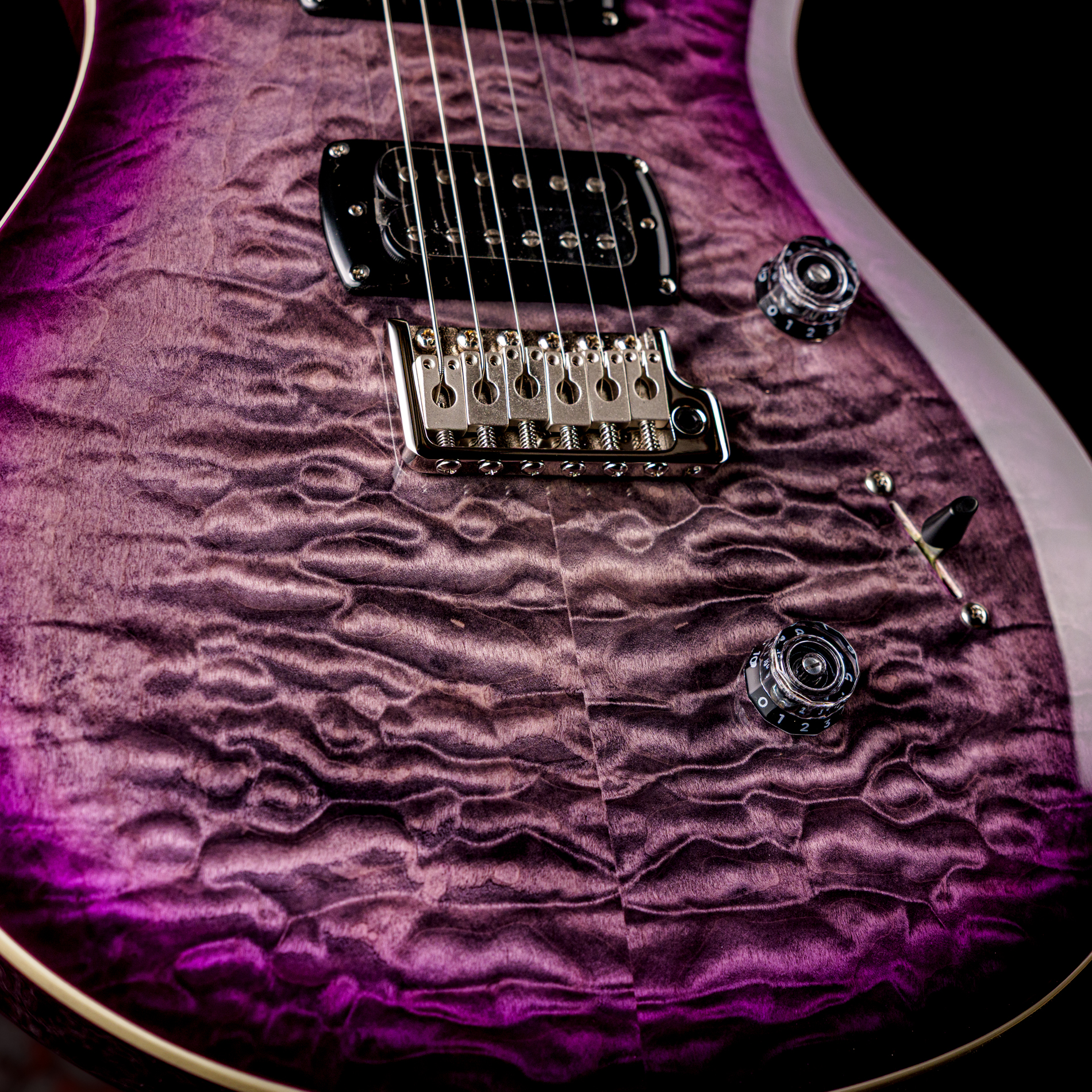 Paul Reed Smith(PRS) SE Custom 24 Quilt Package Charcoal Purple Burst