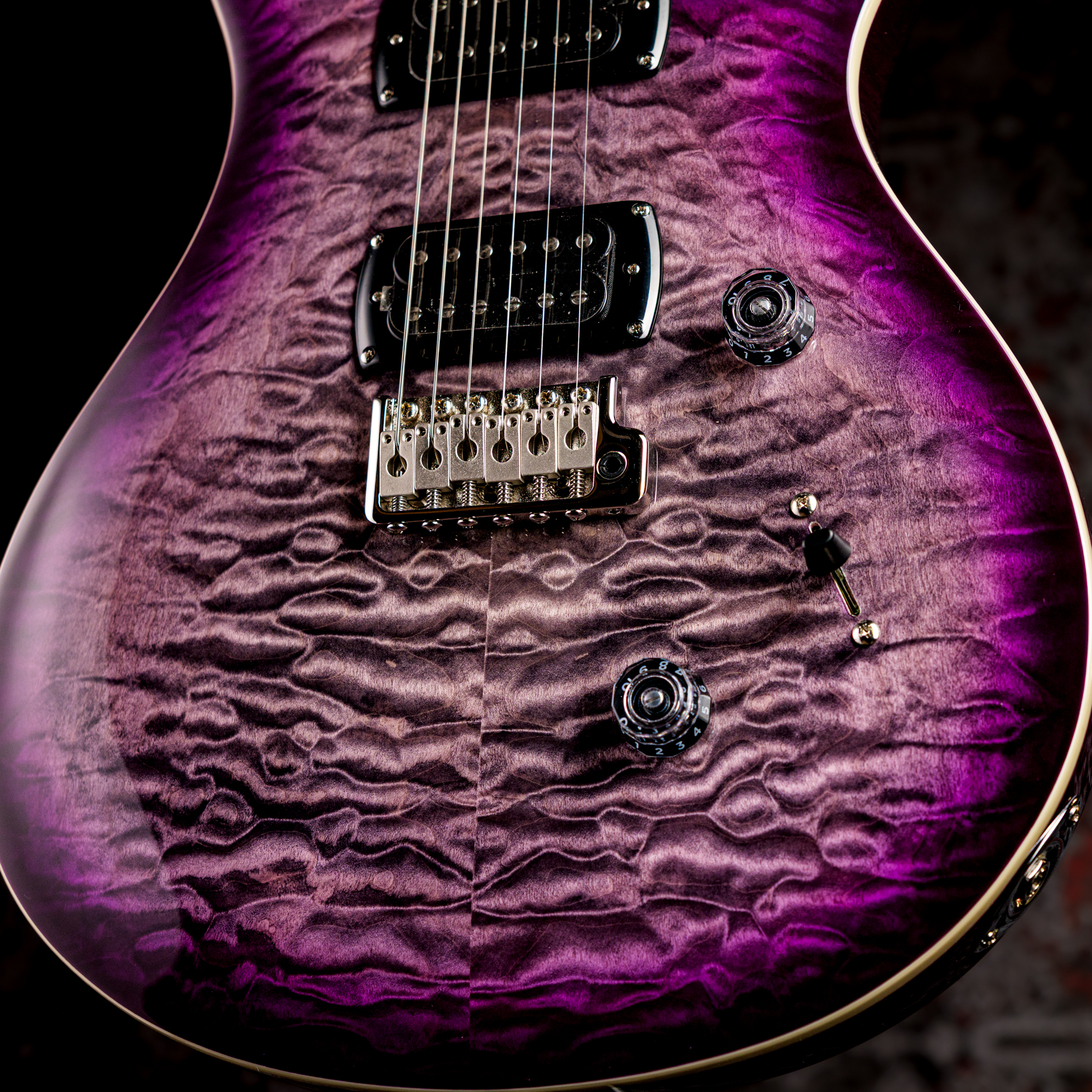 Paul Reed Smith(PRS) SE Custom 24 Quilt Package Charcoal Purple Burst