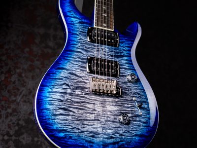 PRS SE Custom 24 Quilt Package Charcoal Blue Burst