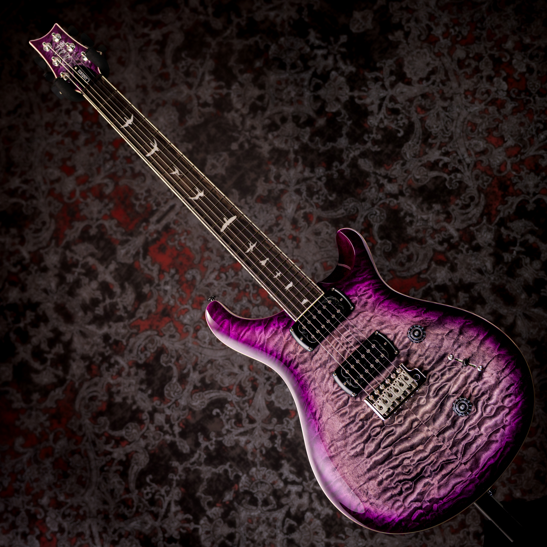 Paul Reed Smith(PRS) SE Custom 24 Quilt Package Charcoal Purple Burst