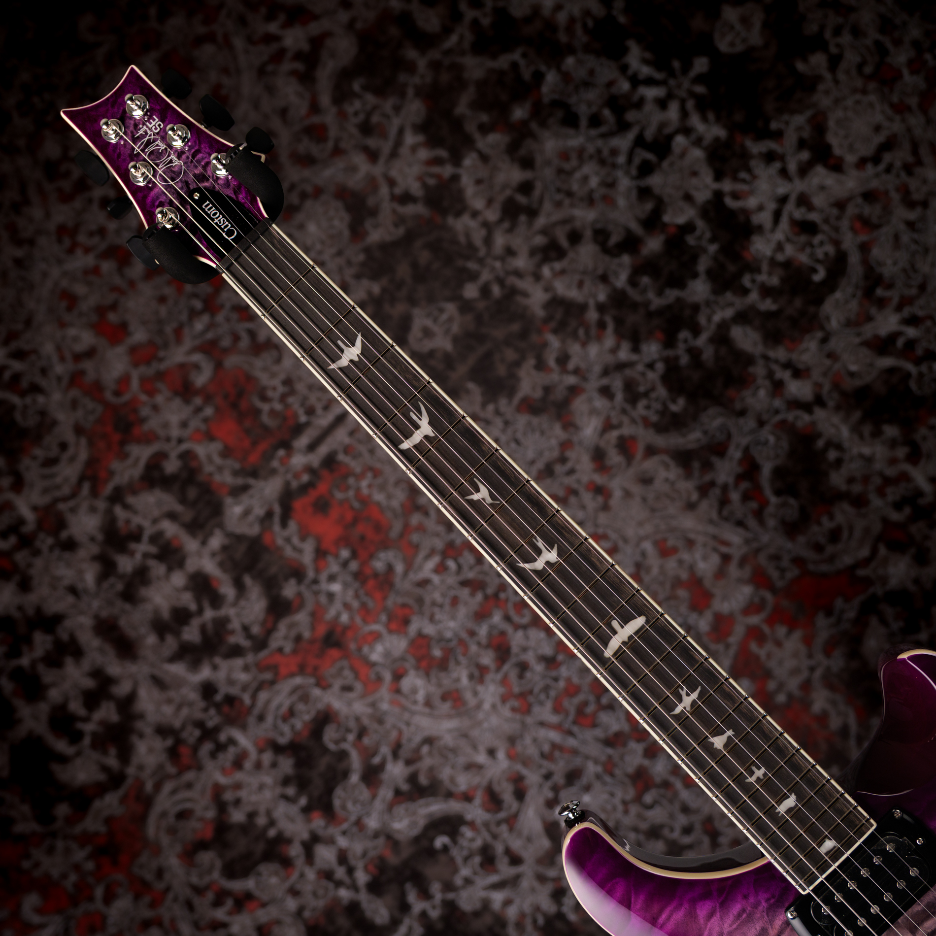 Paul Reed Smith(PRS) SE Custom 24 Quilt Package Charcoal Purple Burst
