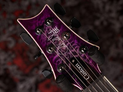 Paul Reed Smith(PRS) SE Custom 24 Quilt Package Charcoal Purple Burst