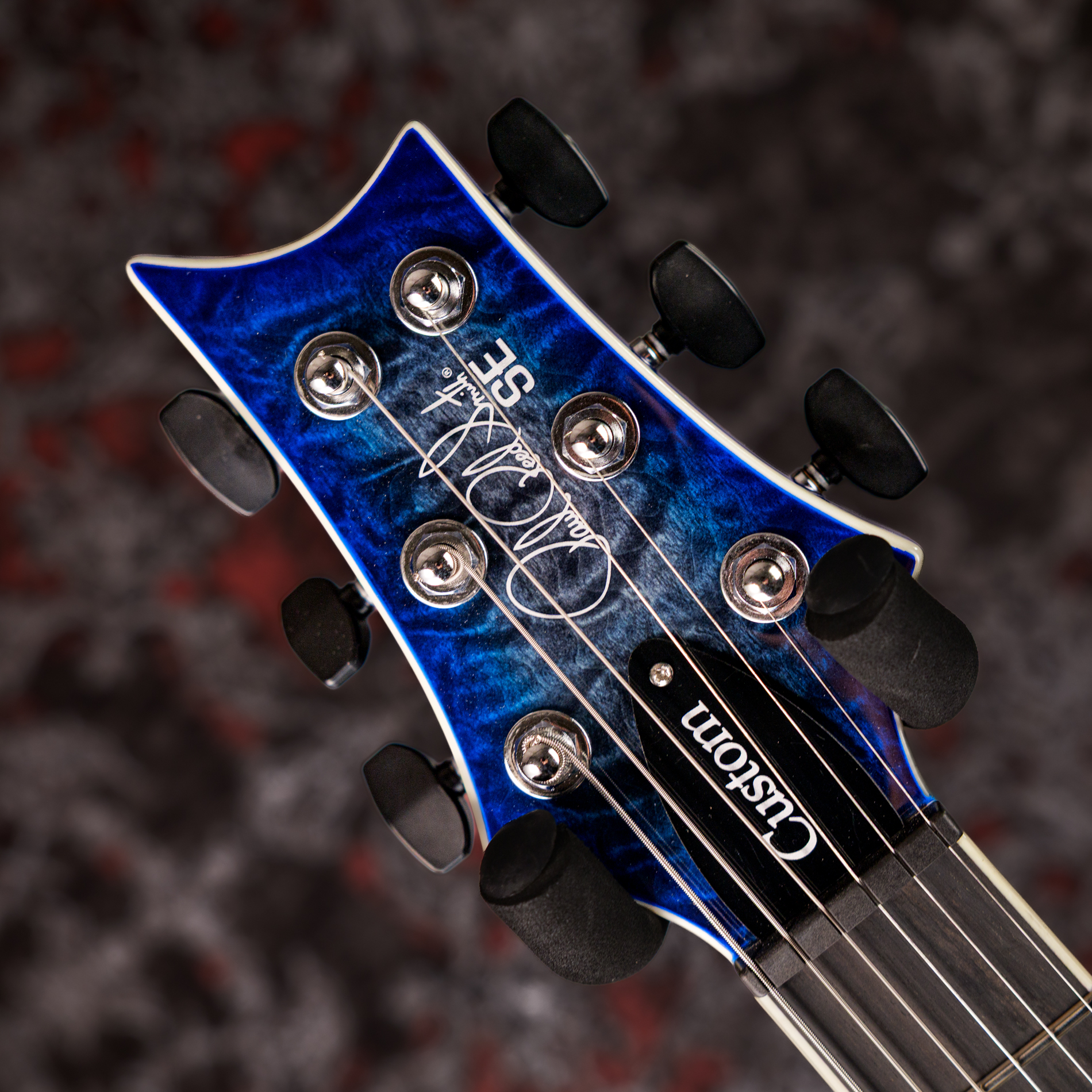PRS SE Custom 24 Quilt Package Charcoal Blue Burst