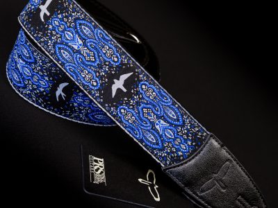 Paul Reed Smith(PRS) 2inch Guitar Strap Custom Jacquard Birds Fleur Violet