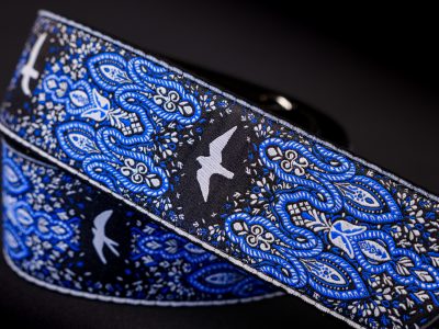Paul Reed Smith(PRS) 2inch Guitar Strap Custom Jacquard Birds Fleur Violet