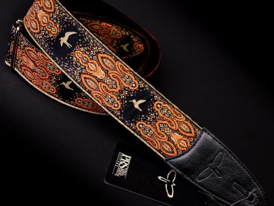 Paul Reed Smith(PRS) 2inch Guitar Strap Custom Jacquard Birds Fleur Peach