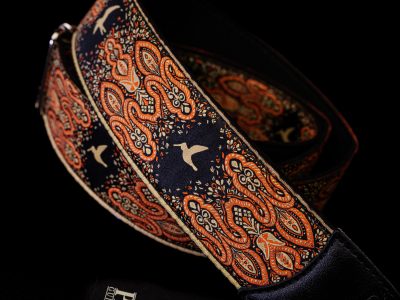 Paul Reed Smith(PRS) 2inch Guitar Strap Custom Jacquard Birds Fleur Peach