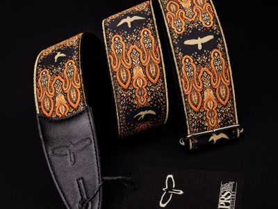 Paul Reed Smith(PRS) 2inch Guitar Strap Custom Jacquard Birds Fleur Peach