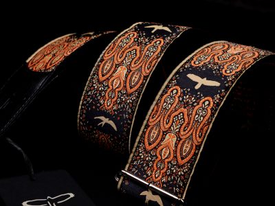 Paul Reed Smith(PRS) 2inch Guitar Strap Custom Jacquard Birds Fleur Peach