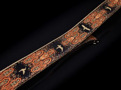Paul Reed Smith(PRS) 2inch Guitar Strap Custom Jacquard Birds Fleur Peach