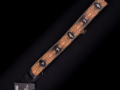 Paul Reed Smith(PRS) 2inch Guitar Strap Custom Jacquard Birds Fleur Peach