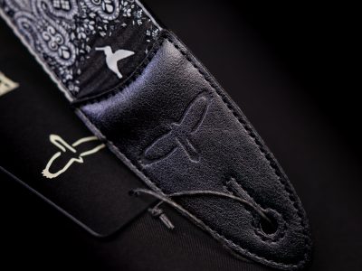 Paul Reed Smith(PRS) 2inch Guitar Strap Custom Jacquard Birds Fleur Charcoal
