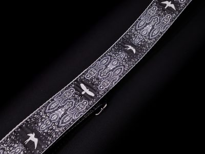 Paul Reed Smith(PRS) 2inch Guitar Strap Custom Jacquard Birds Fleur Charcoal