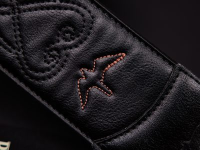 Paul Reed Smith(PRS) 2.4inch Padded Guitar Strap w/RAS Custom Leather (Faux) Birds Black