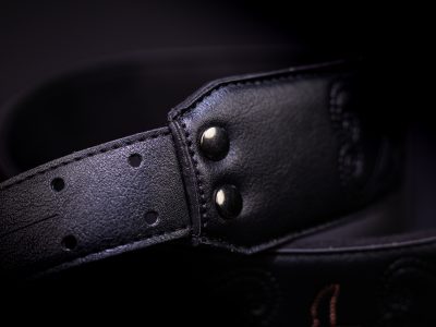 Paul Reed Smith(PRS) 2.4inch Padded Guitar Strap w/RAS Custom Leather (Faux) Birds Black