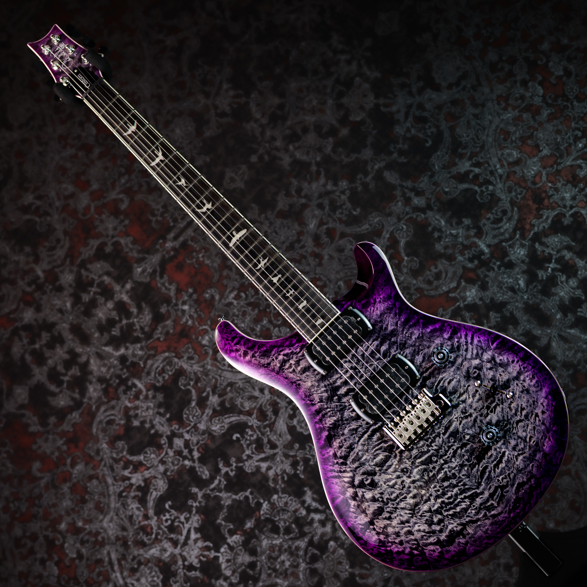 Paul Reed Smith(PRS) SE Custom 24 Quilt Package Charcoal Purple Burst
