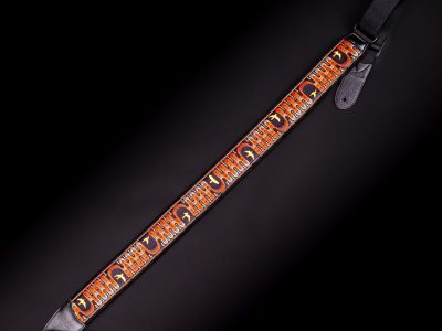 Paul Reed Smith(PRS) 2.4inch Padded Guitar Strap w/FLASH Custom Jacquard Birds Wavelength Red