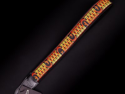 Paul Reed Smith(PRS) 2.4inch Padded Guitar Strap w/FLASH Custom Jacquard Birds Wavelength Yellow