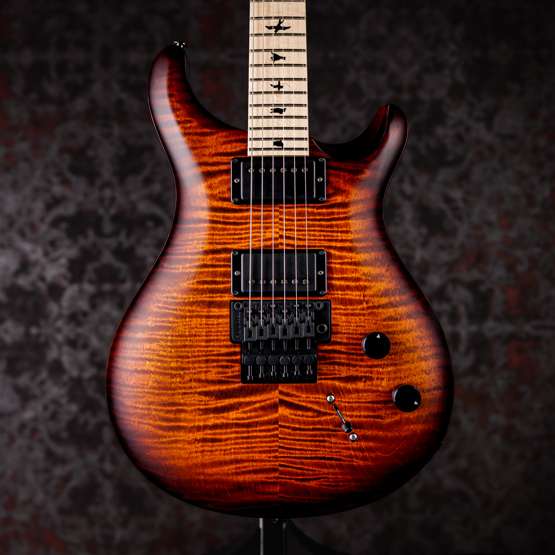 PRS DUSTIE WARING CE 24 FLOYD Burnt Amber Wraparound Smokeburst