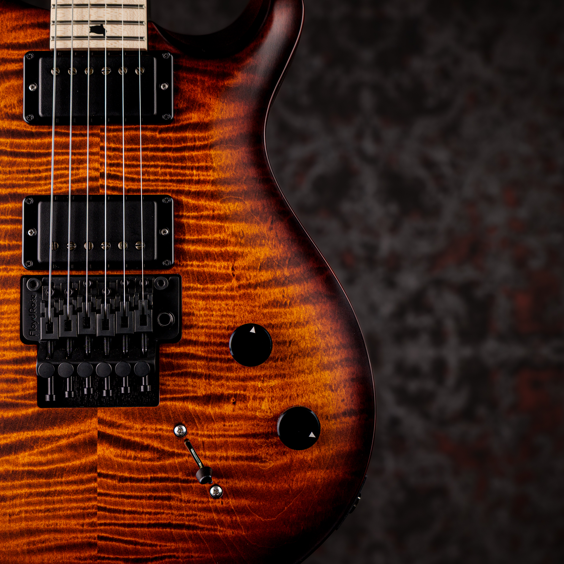 PRS DUSTIE WARING CE 24 FLOYD Burnt Amber Wraparound Smokeburst