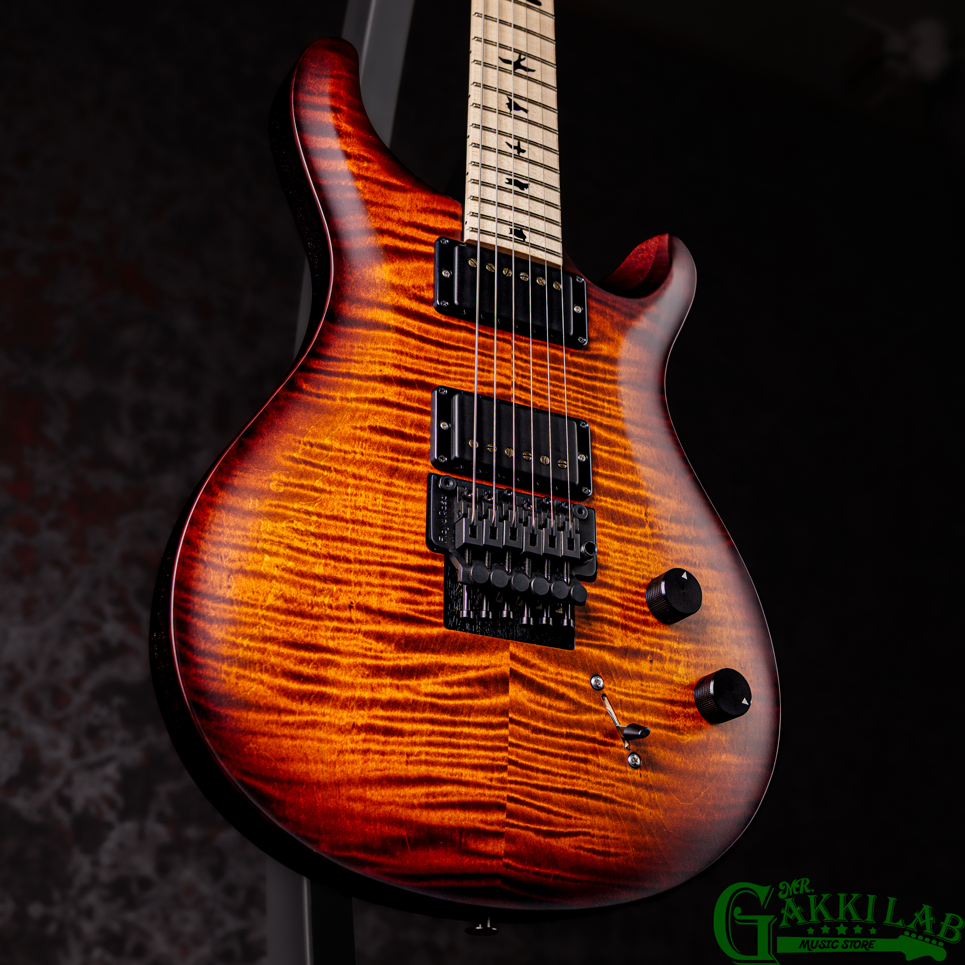 PRS DUSTIE WARING CE 24 FLOYD Burnt Amber Wraparound Smokeburst